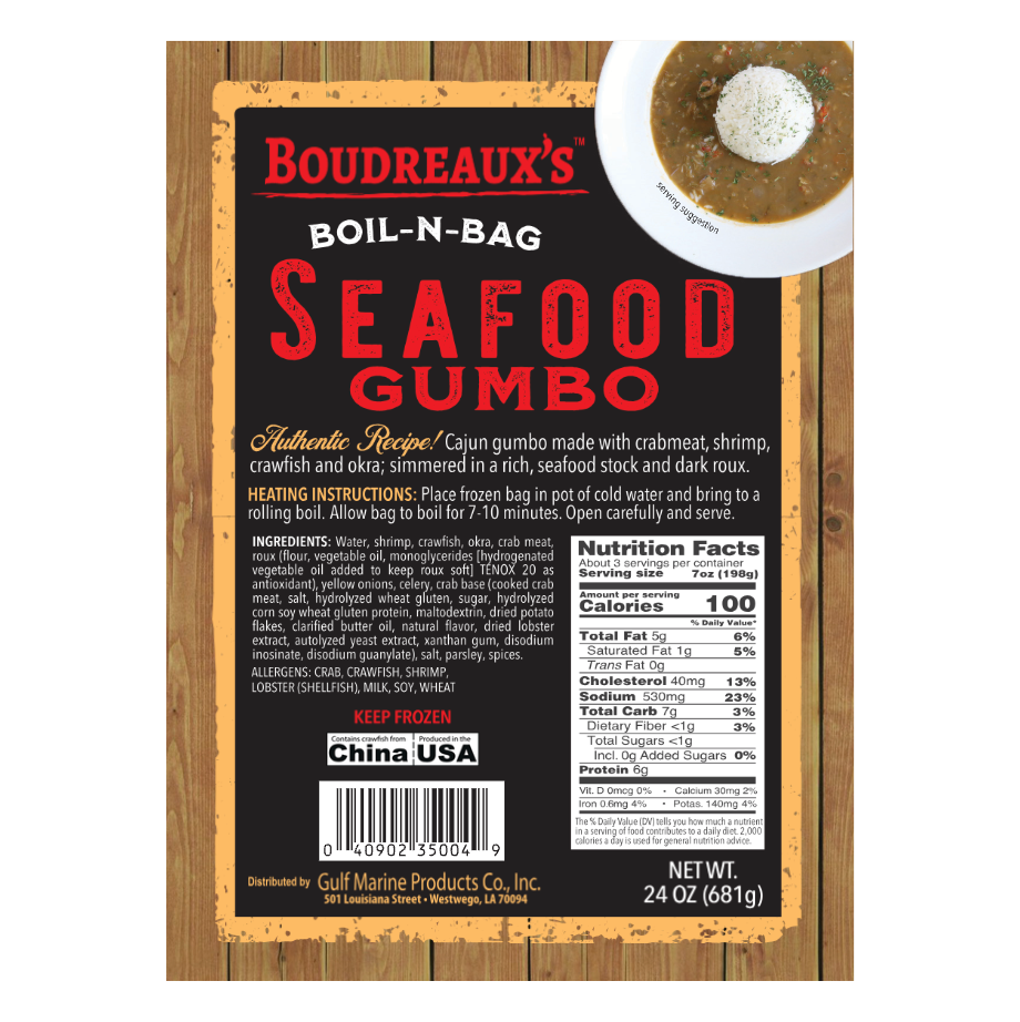 Retail Seafood Gumbo