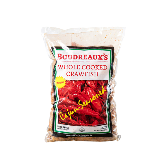 Whole Cooked Cajun Boiled Crawfish